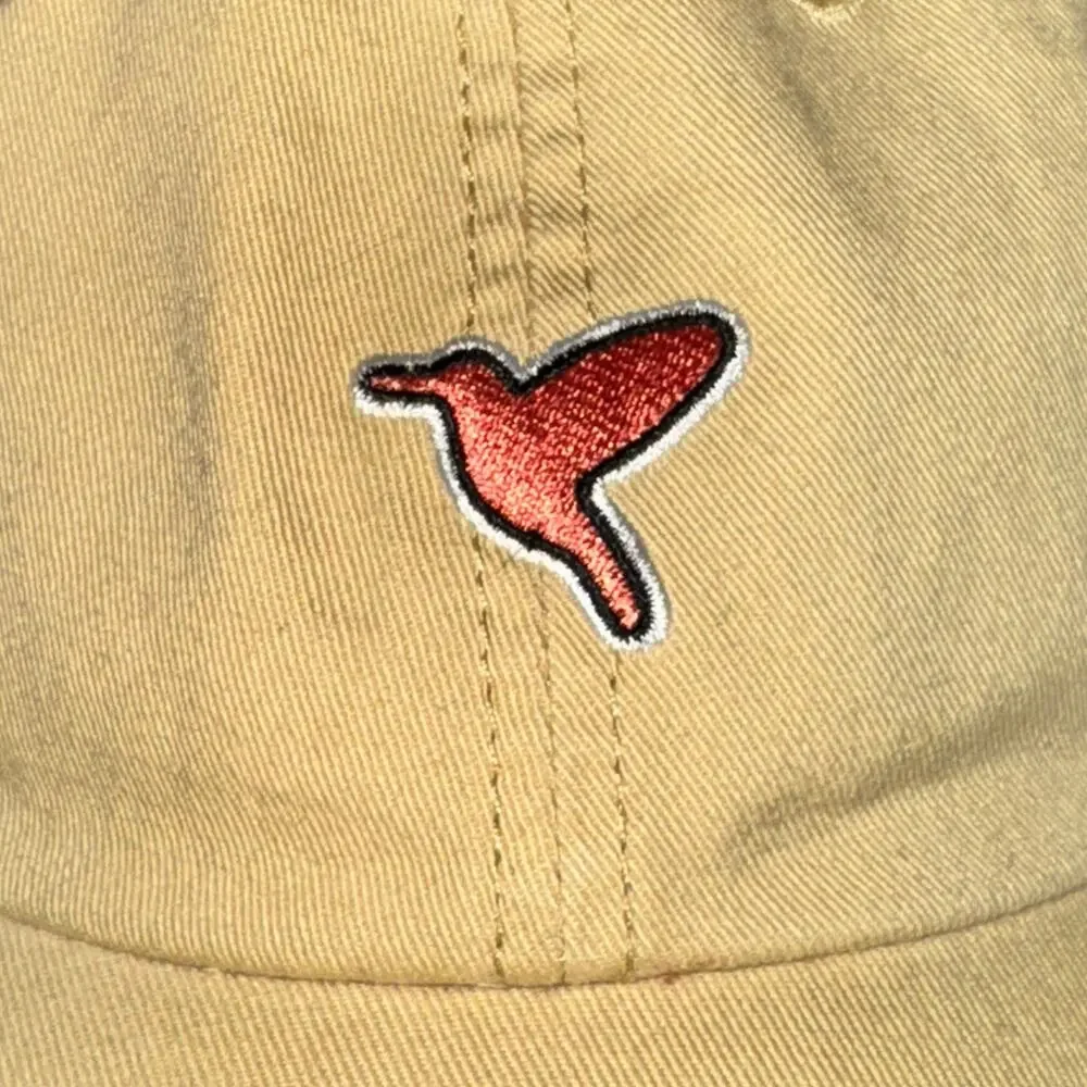 Birddogs Baseball Hat Unisex One Size Beige Canvas Embroidered Logo Adjustable